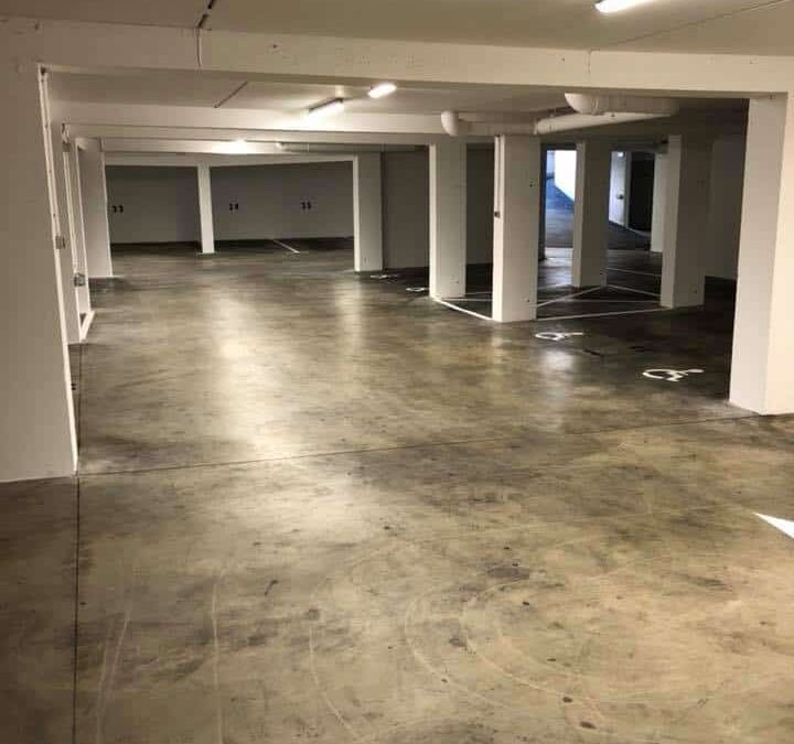 Rémise en état – Peinture d&rsquo;un parking en sous-sol à Caen
