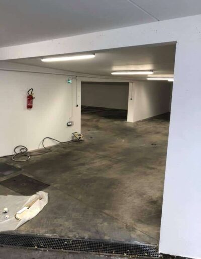 Peinture parking à Caen (Remise en était après incendie) - 2B Peinture