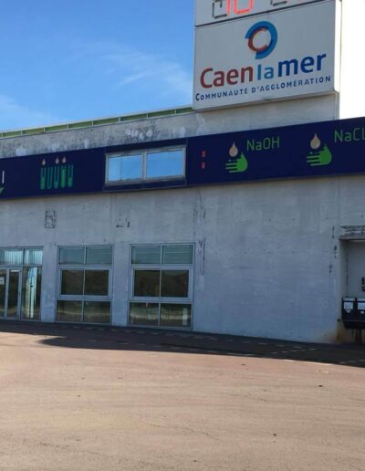 Ravalement station d'épuration de Caen (Pendant) - 2B Peinture