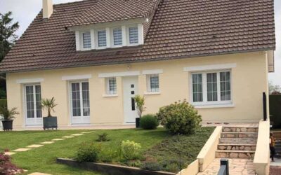 Ravalement taloché à Caen (Epron)