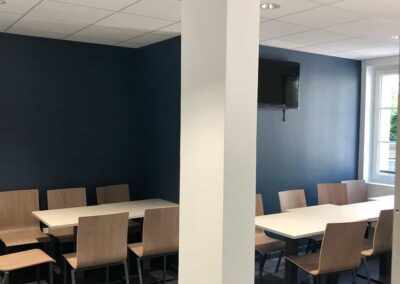 peinture intérieure à Caen - Espace pause, café KEOLIS - TWISTO - 2B Peinture