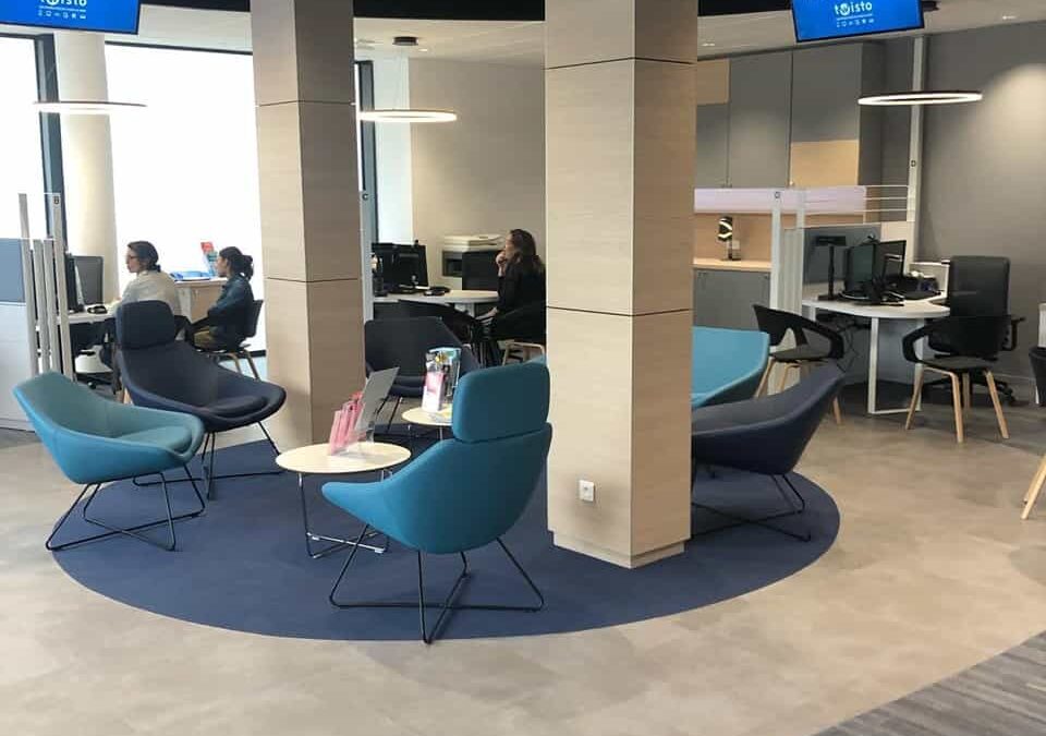 Peinture et revêtements murales et de sols dans l&rsquo;agence mobilités TWISTO à Caen