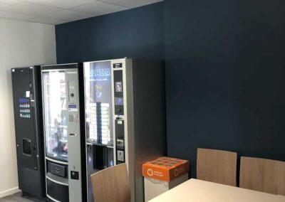 peinture intérieure à Caen - Espace pause, café KEOLIS - TWISTO - 2B Peinture