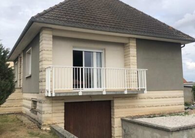 Ravalement d'une maison à Caen Ouest - Avant travaux - 2B Peinture