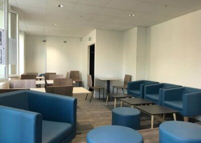 revêtements de sols à Caen - Espace pause, détente KEOLIS - TWISTO - 2B Peinture