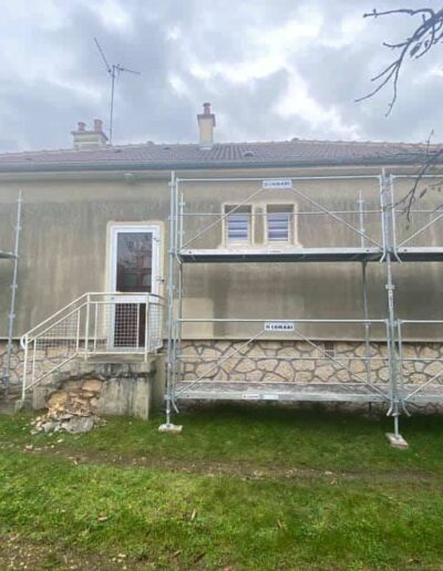 Ravalement et peinture extérieure pour cette maison à Ifs (14) - 2B Peinture