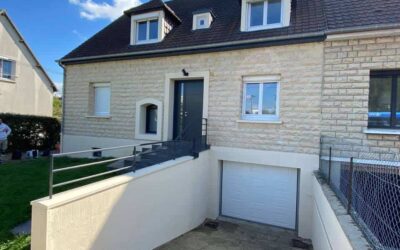 Ravalement et nettoyage de maison avec pierre de Caen