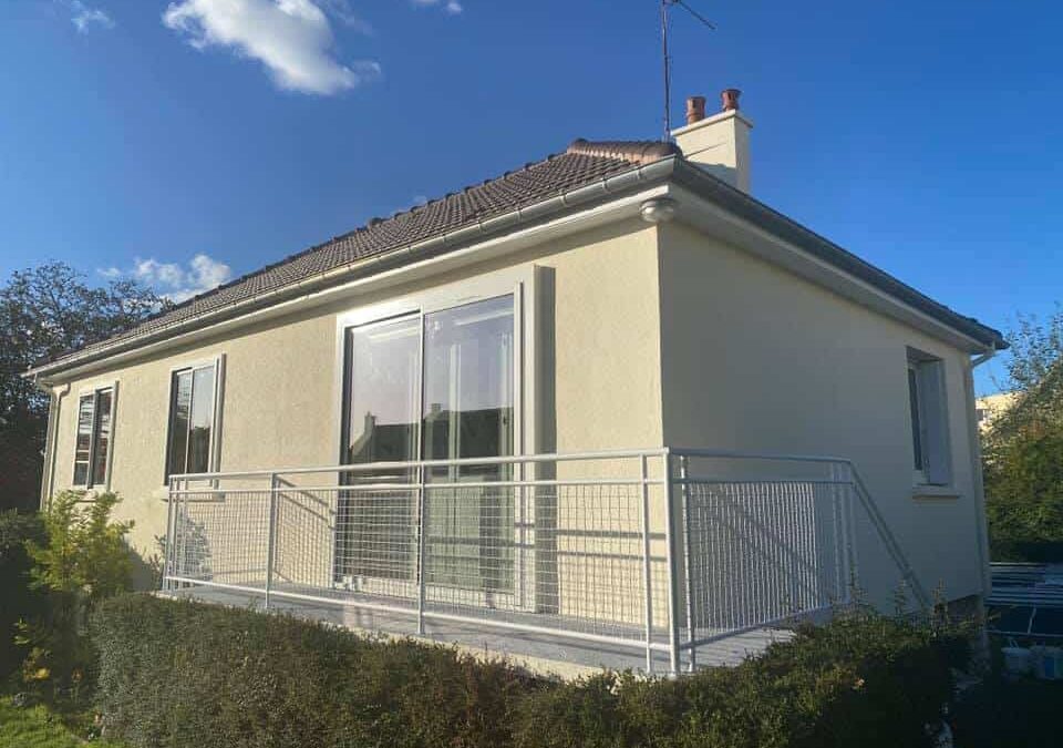 Ravalement et peinture extérieure pour cette maison à Ifs (14)