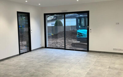 Enduits peintures et sols pour cette maison à Caen