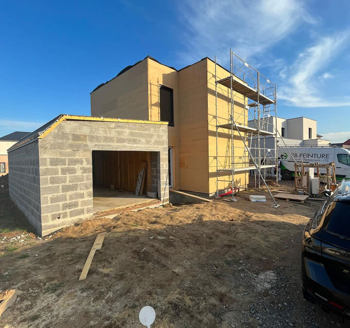 Isolation Thermique par l’extérieur sur fibre de bois à Biéville Beuville