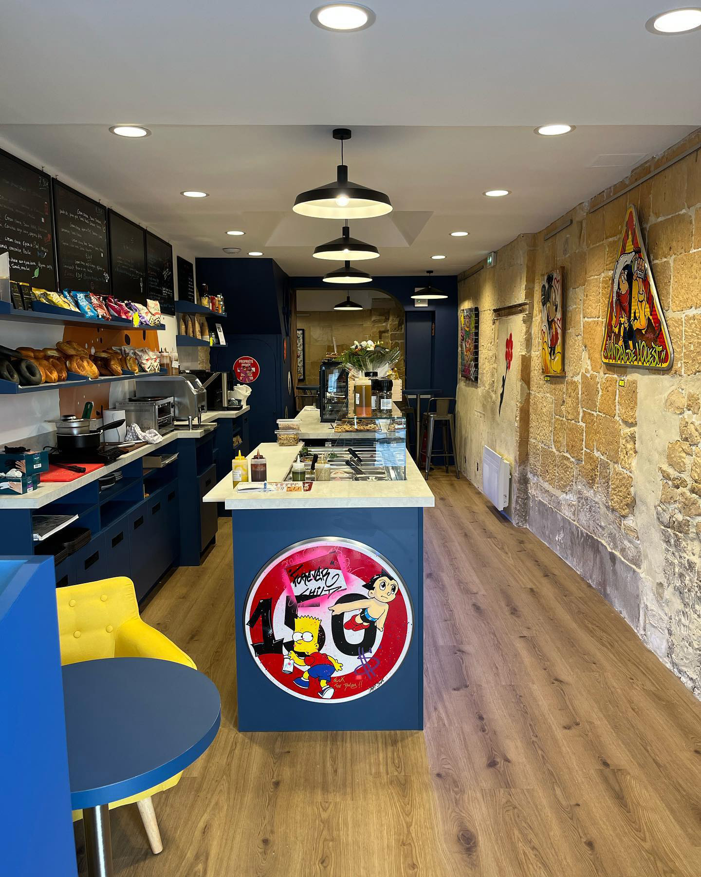 Peinture intérieur Bagel Street à Caen - 2b Peinture