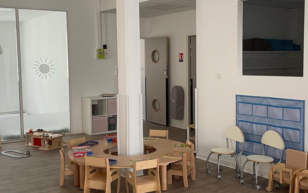 Peinture et revêtement de sol pour une crèche à Caen